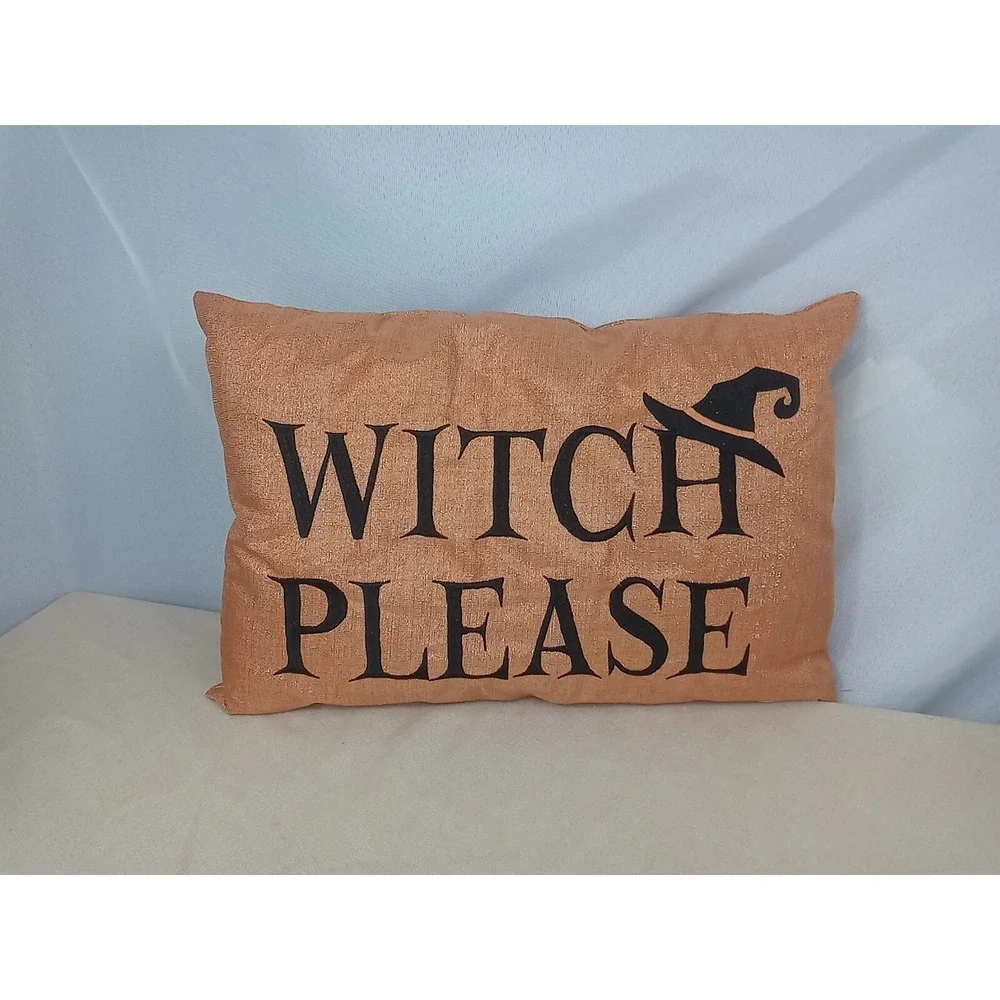 Stratford Home Halloween Pillow Witch Please Decorative Witch Hat Throw‎ Pillow